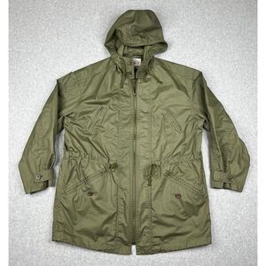 Vetements Jacket Mens Medium Green Melrose Full Zip Parka Hooded‎ Made In Japan